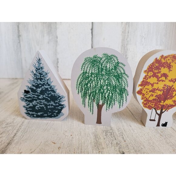 Vintage Cats meow tree variety shelf sitter home decor set - Picture 2 of 6